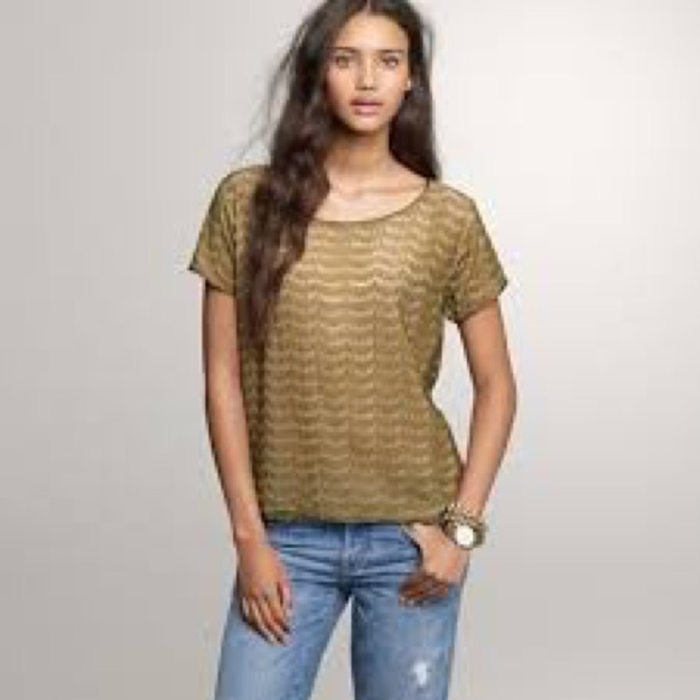 J Crew Lace Blouse